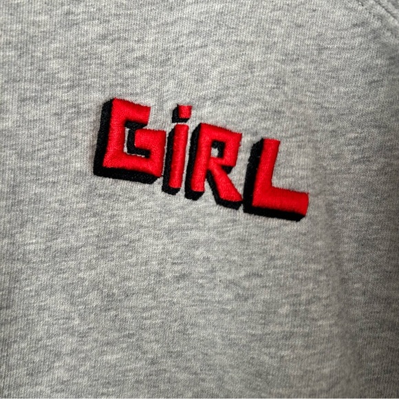 SOLD—Bella Freud “Girl” Graphic Embroidered Crewneck Sweatshirt - Picture 2 of 5
